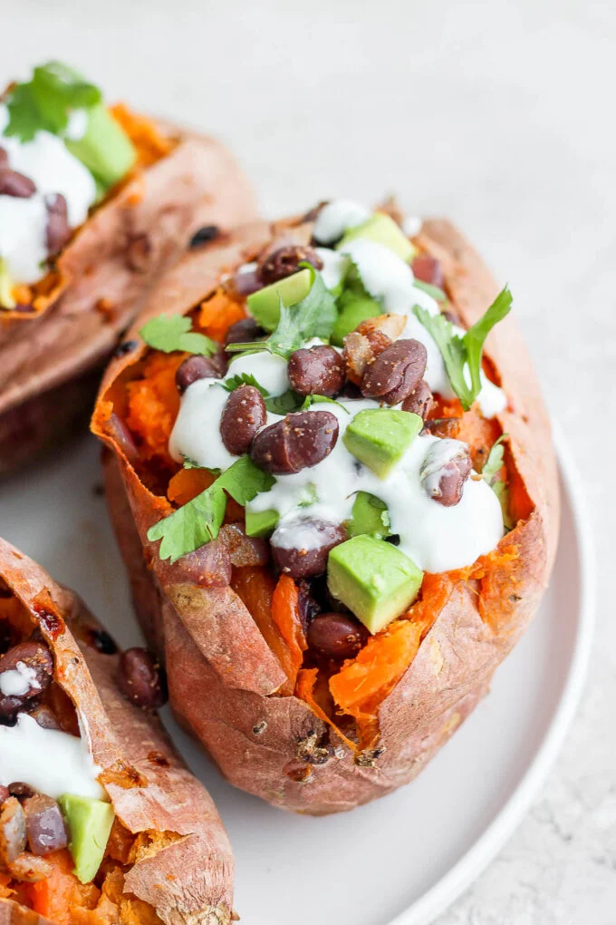 Black Bean Stuffed Sweet Potatoes