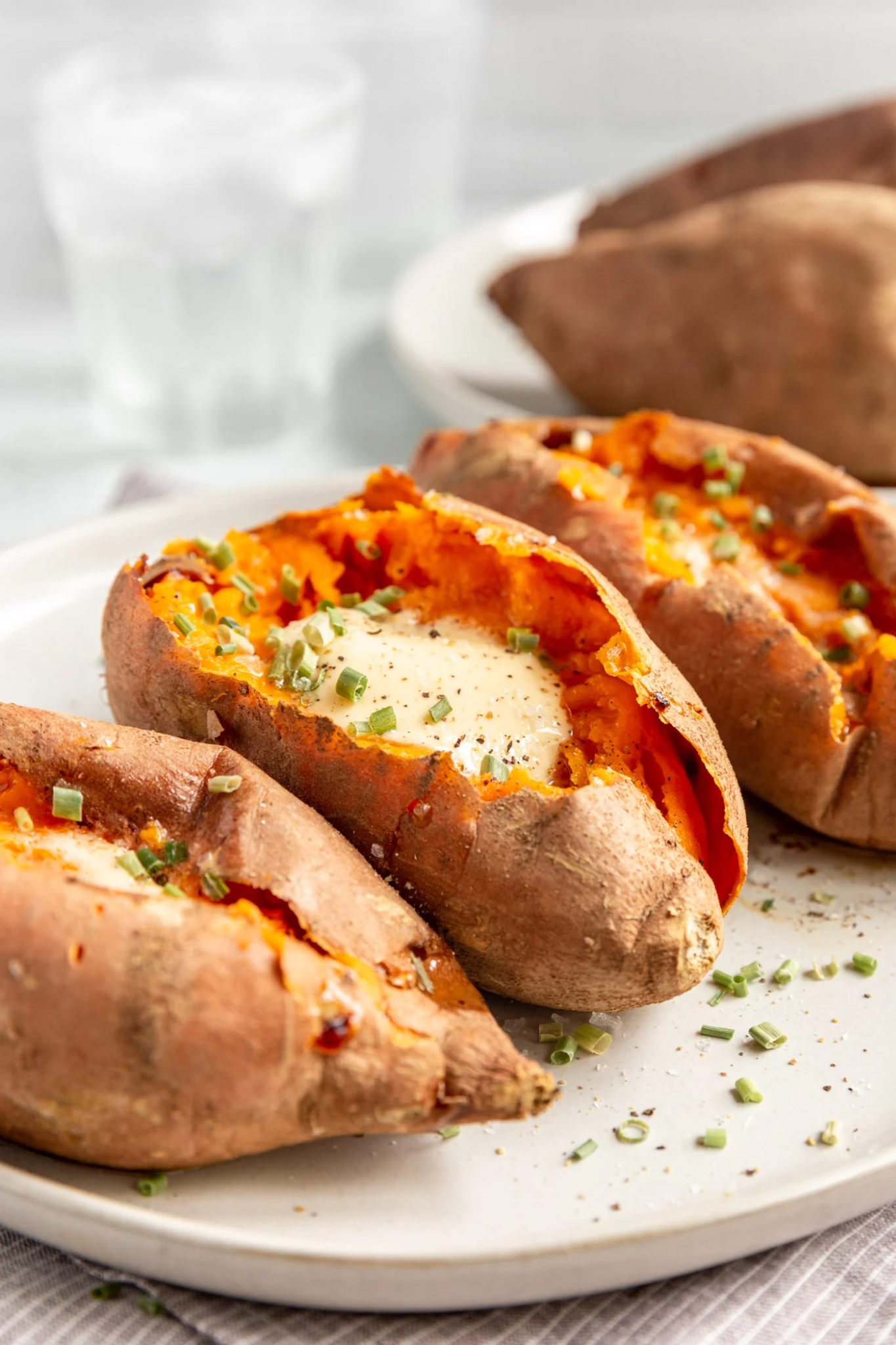 Super Easy Oven Baked Sweet Potatoes