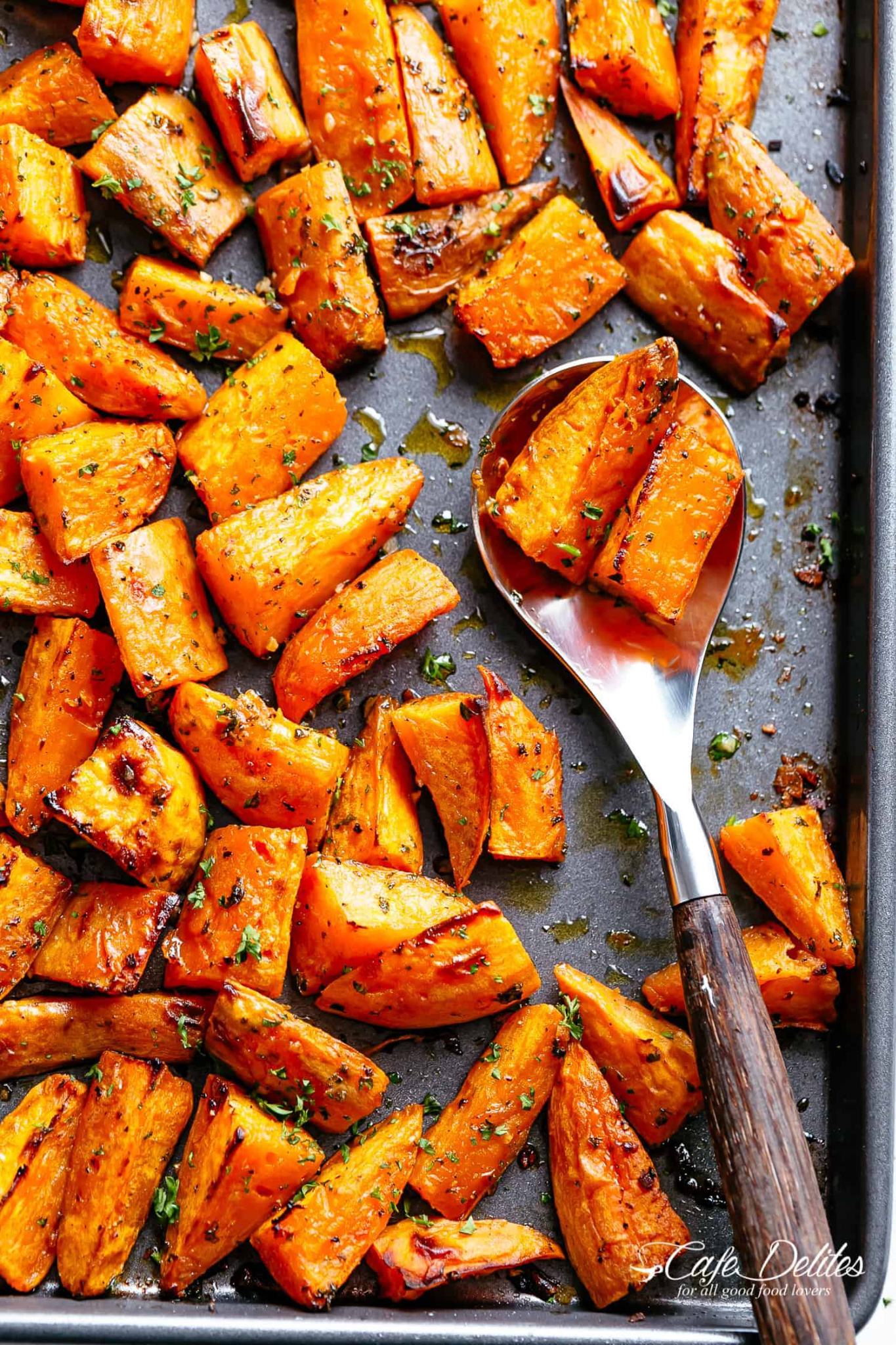 Roasted sweet potatoes