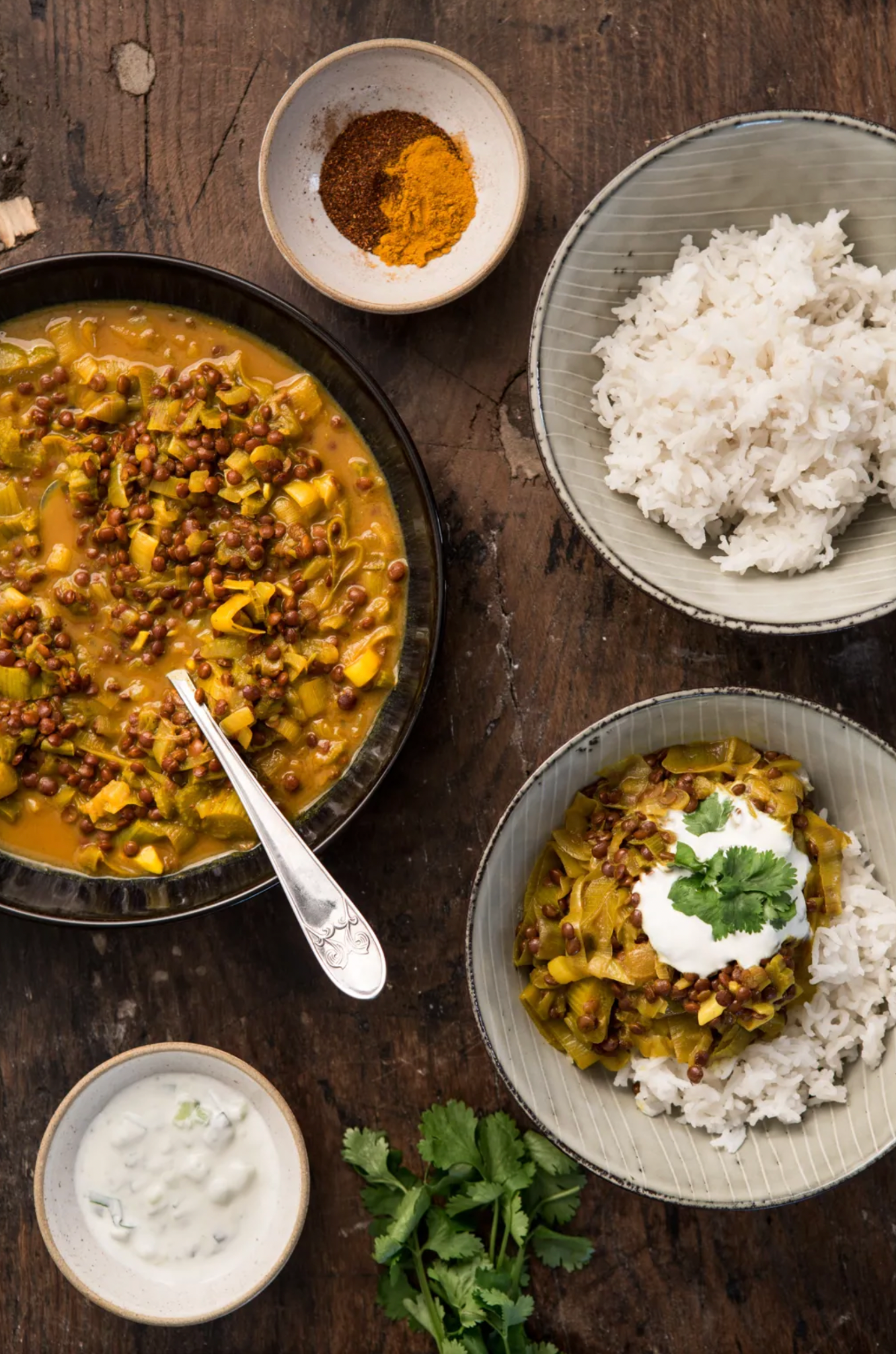 Rhubarb and Lentil Curry