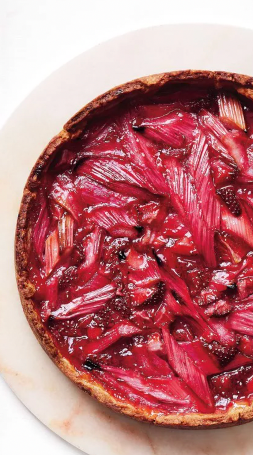 Rhubarb-Strawberry Tart