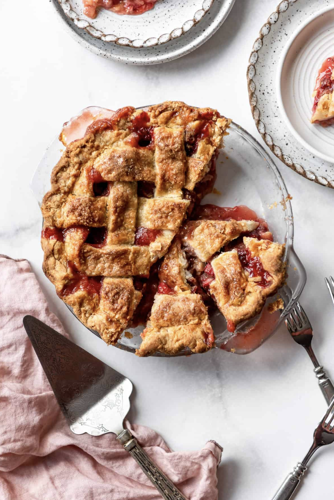 Best Strawberry Rhubarb Pie Recipe (Award Winning!)