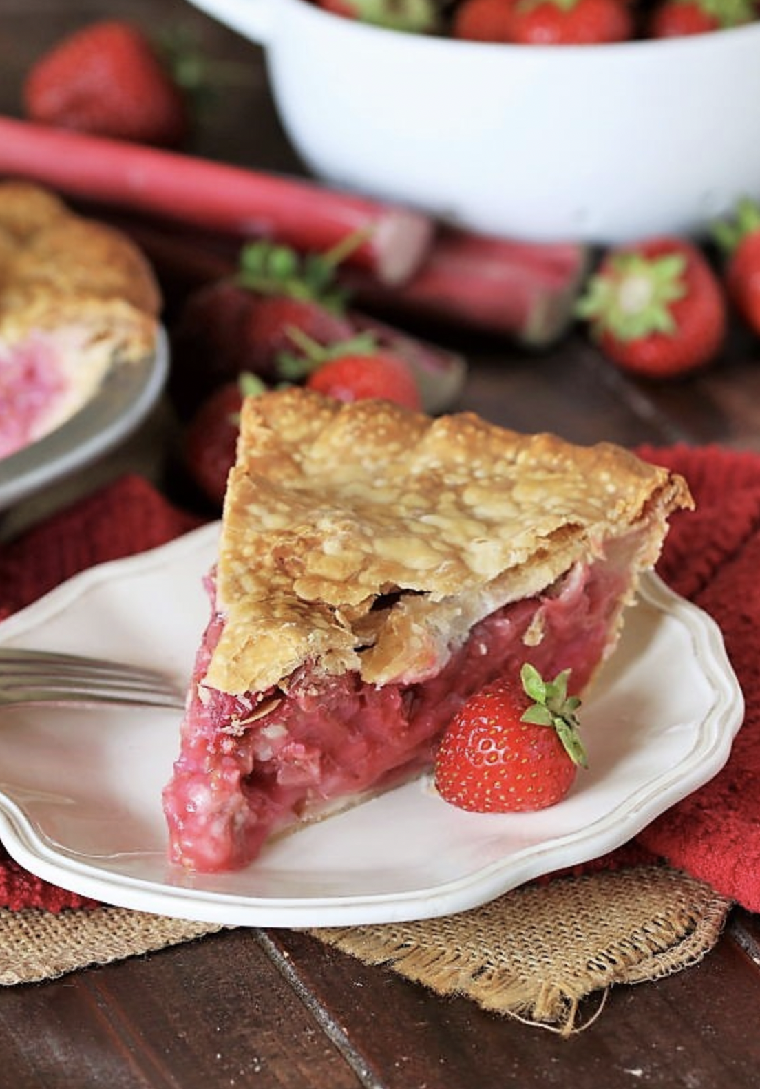 Perfectly Baked Rhubarb Pie