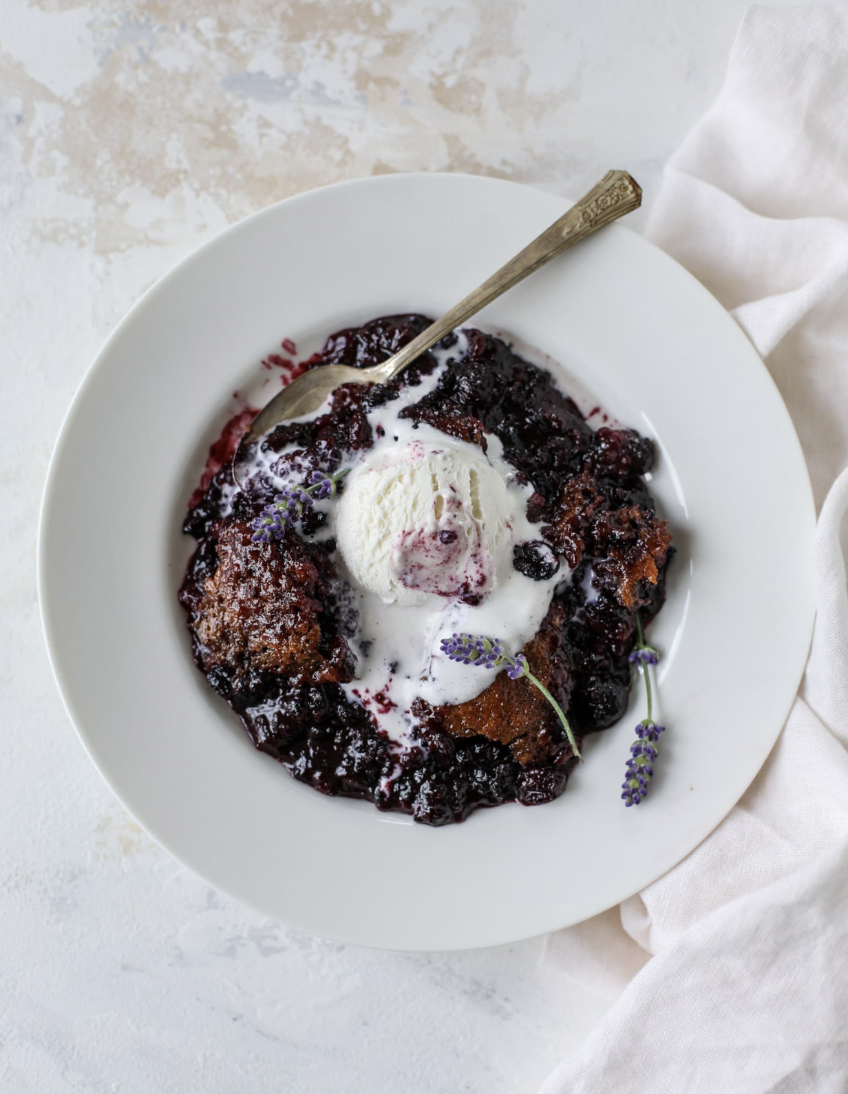 Black Raspberry Lavender Cobbler