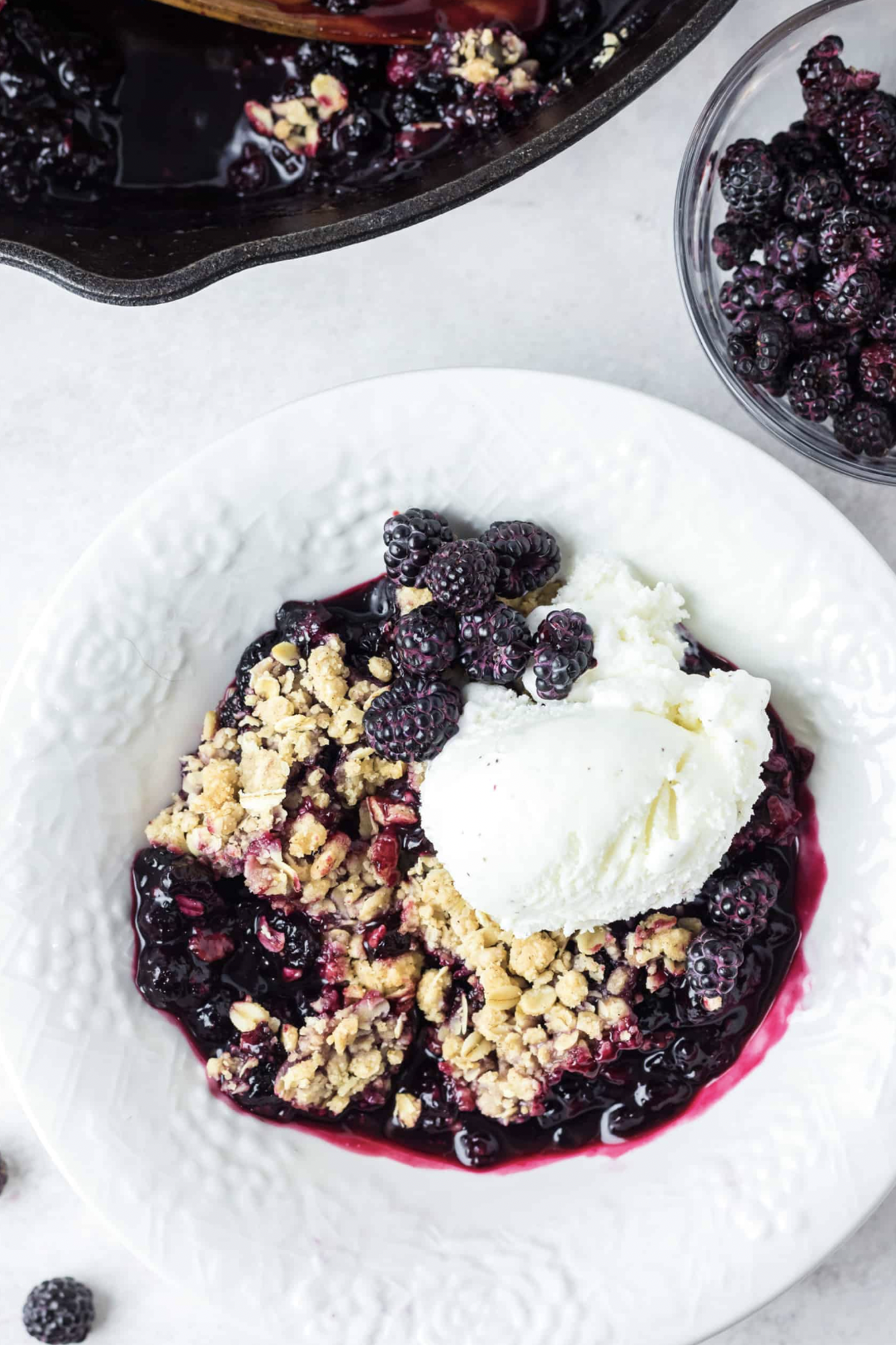 Old Fashioned Black Raspberry Crisp