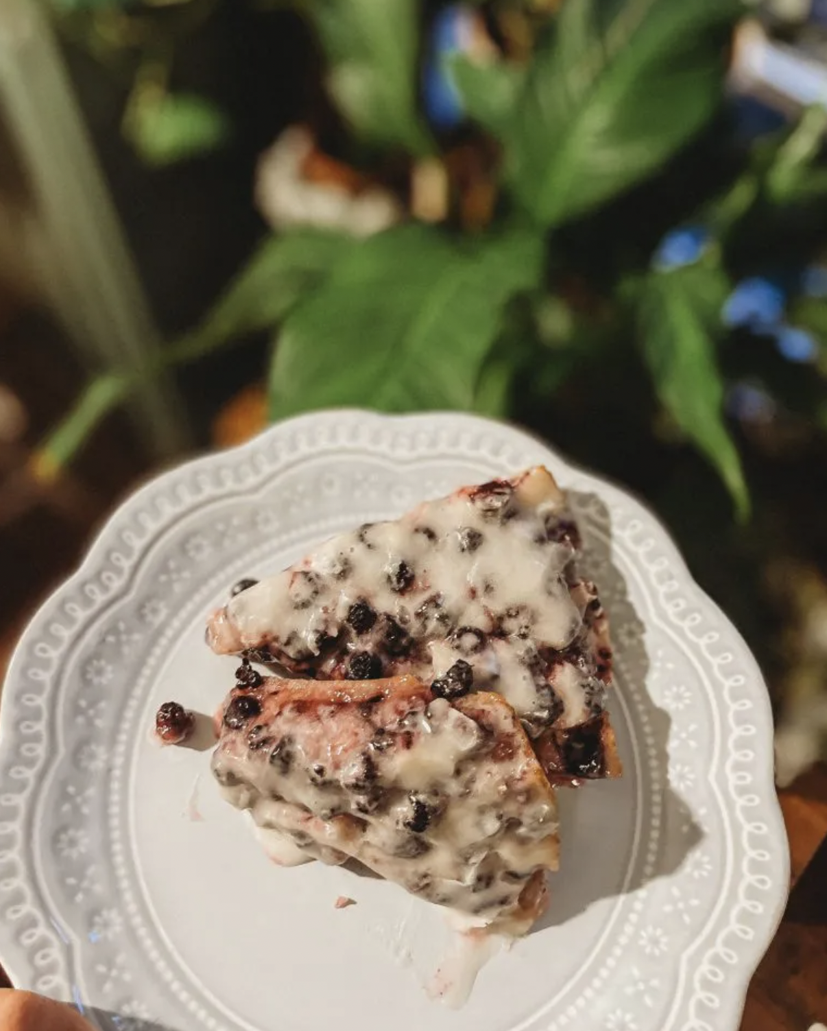 Homemade Black Raspberry Crumble Skillet Bake