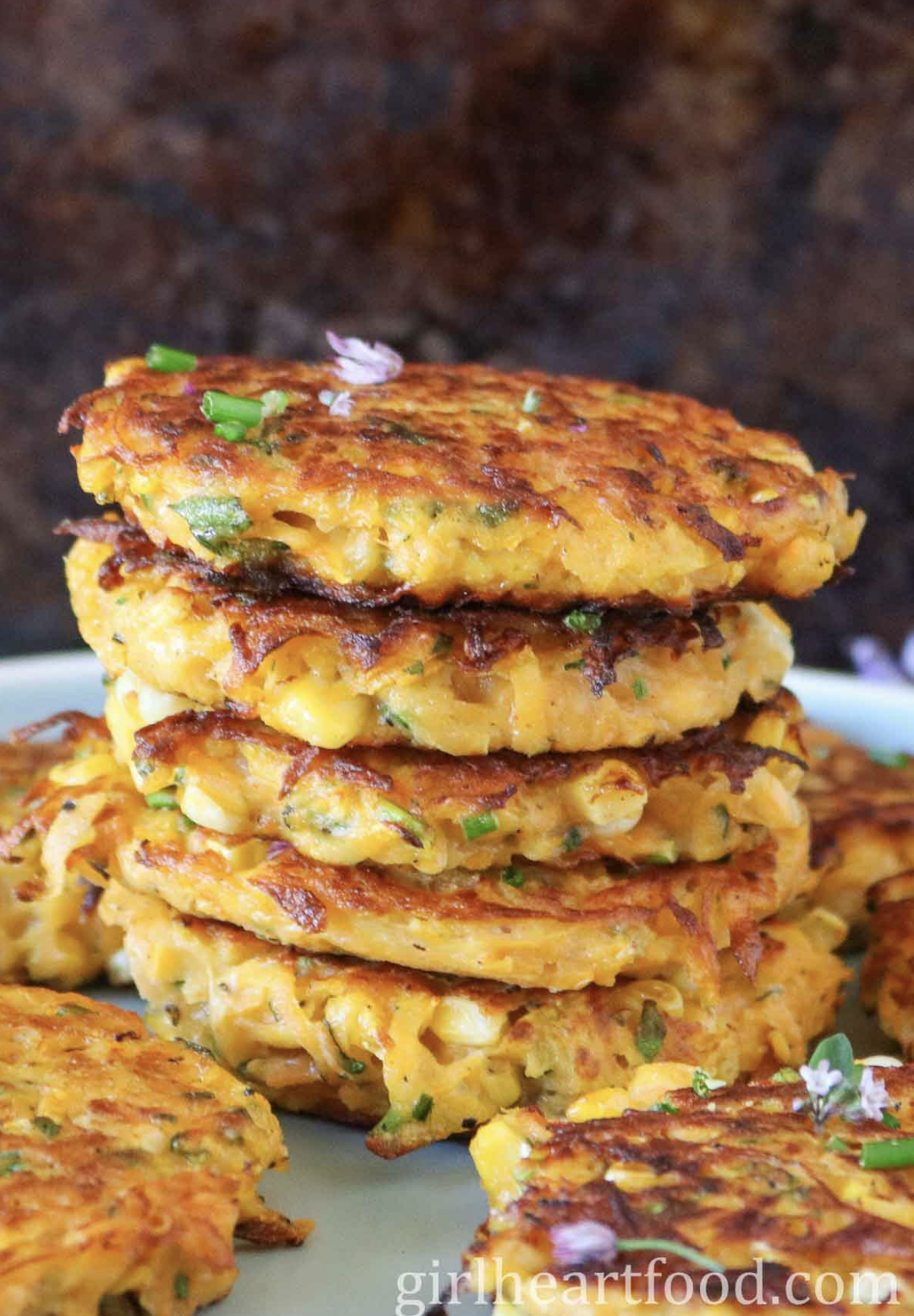 Squash Fritters with Corn