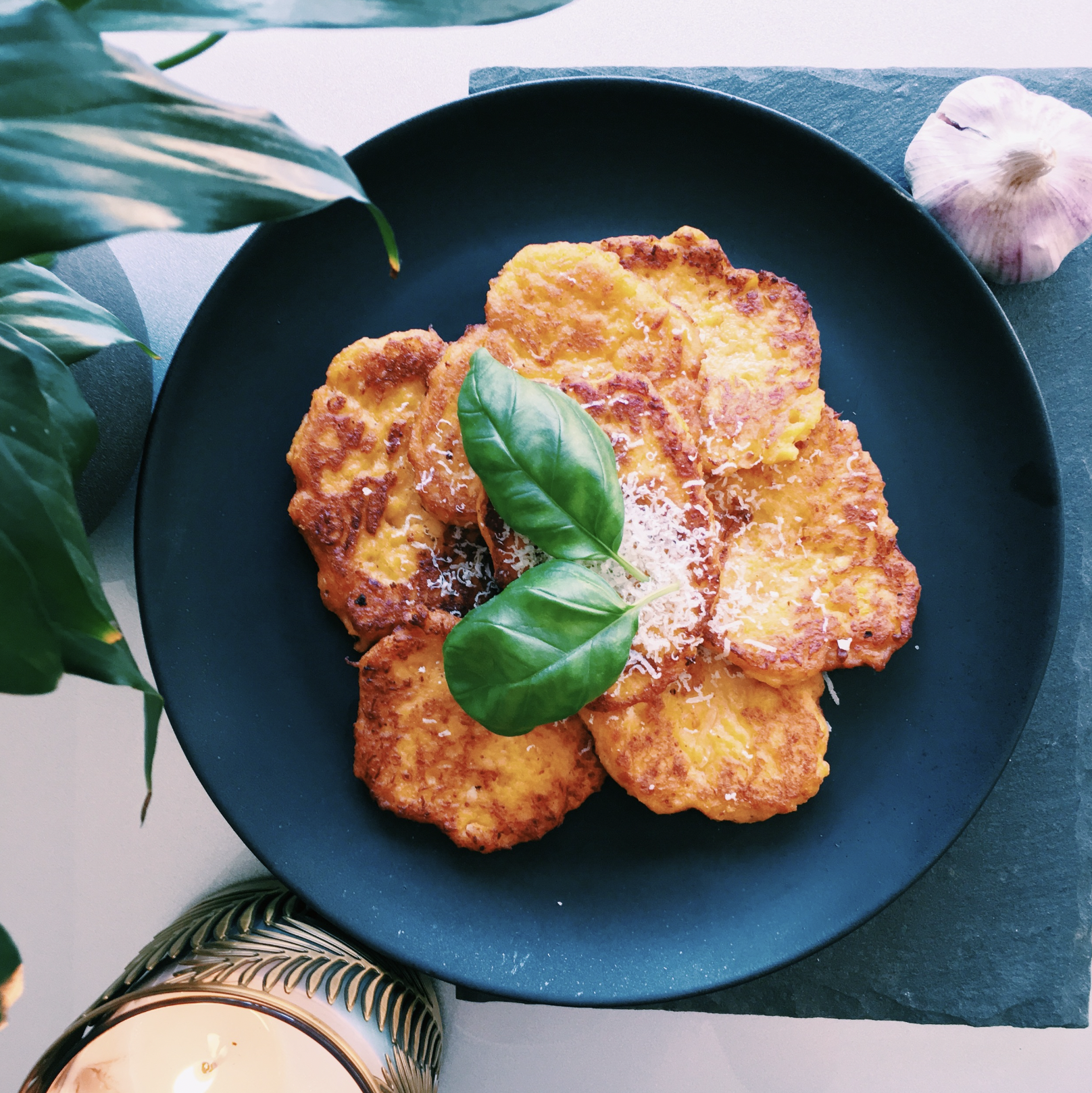 Savory Butternut Squash Fritters with a Parmesan Twist