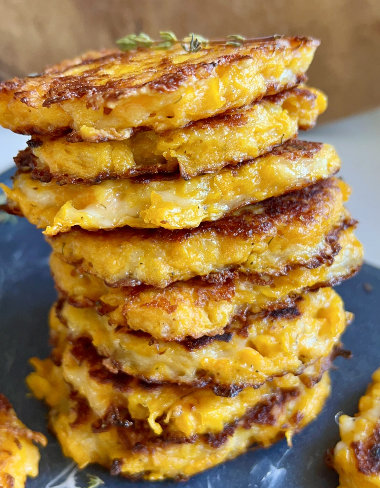 Cheesy Butternut Squash Fritters