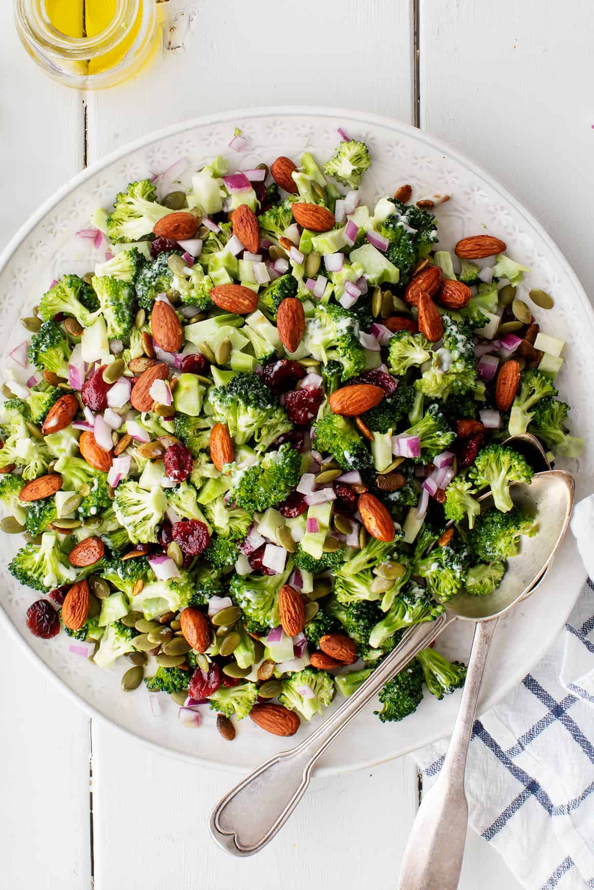 Tangy Broccoli Salad with Smoky Tamari Almonds