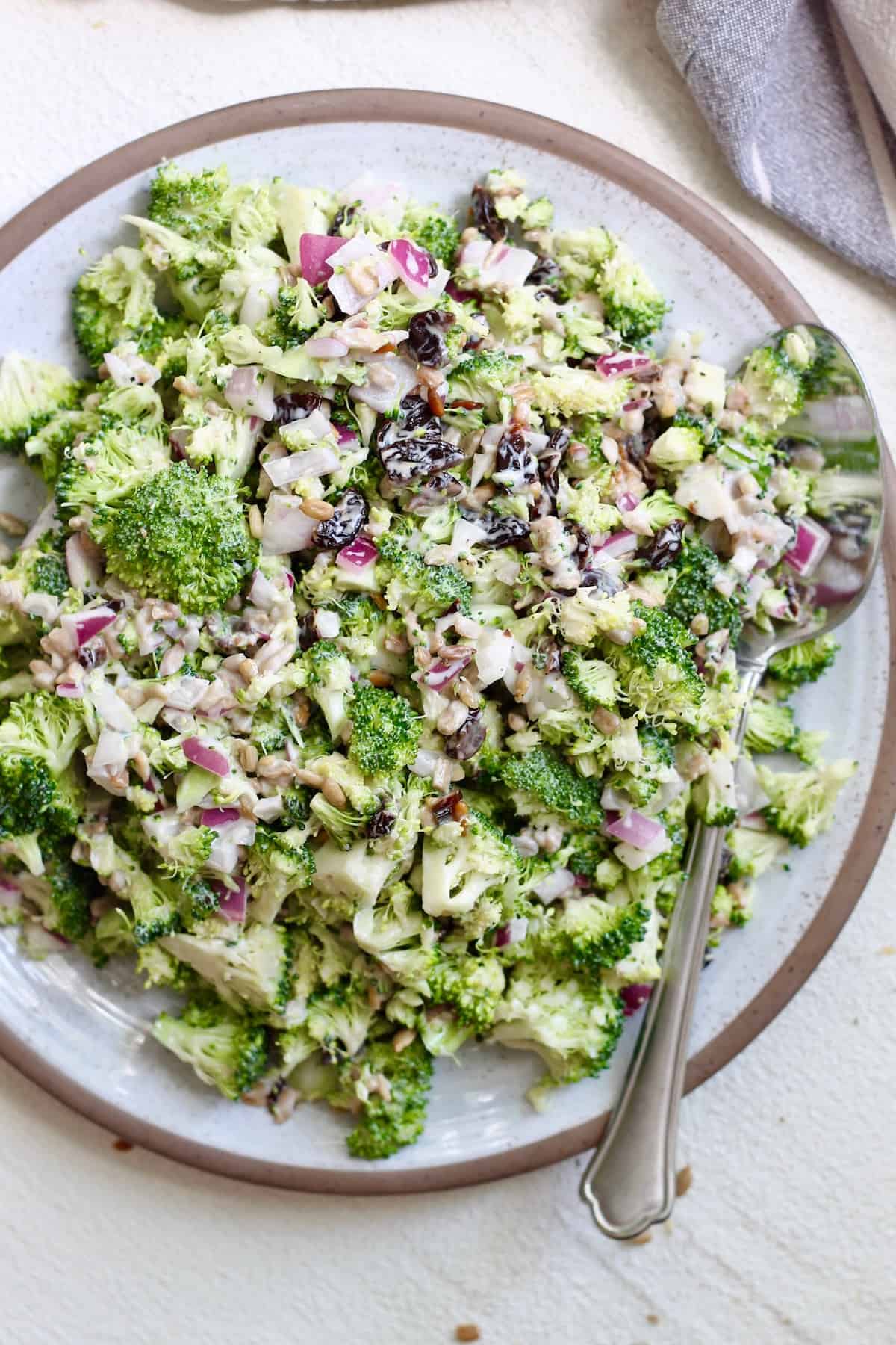 Zesty Greek Yogurt Broccoli Salad