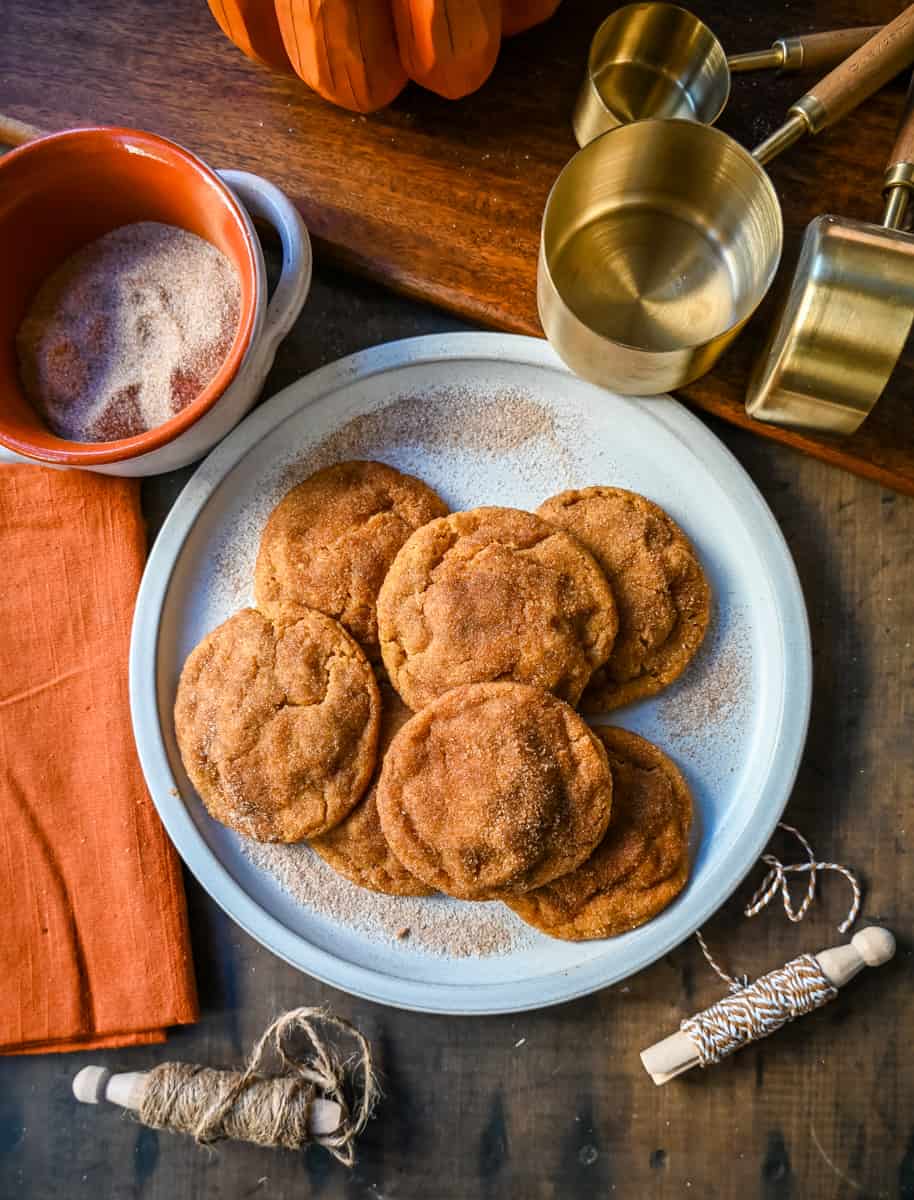 Brown Butter Pumpkin Snickerdoodles