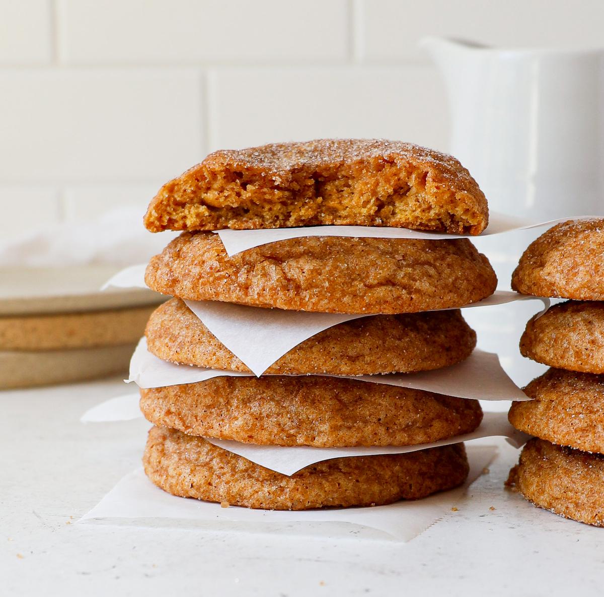 Spiced Brown Butter Pumpkin Snickerdoodles