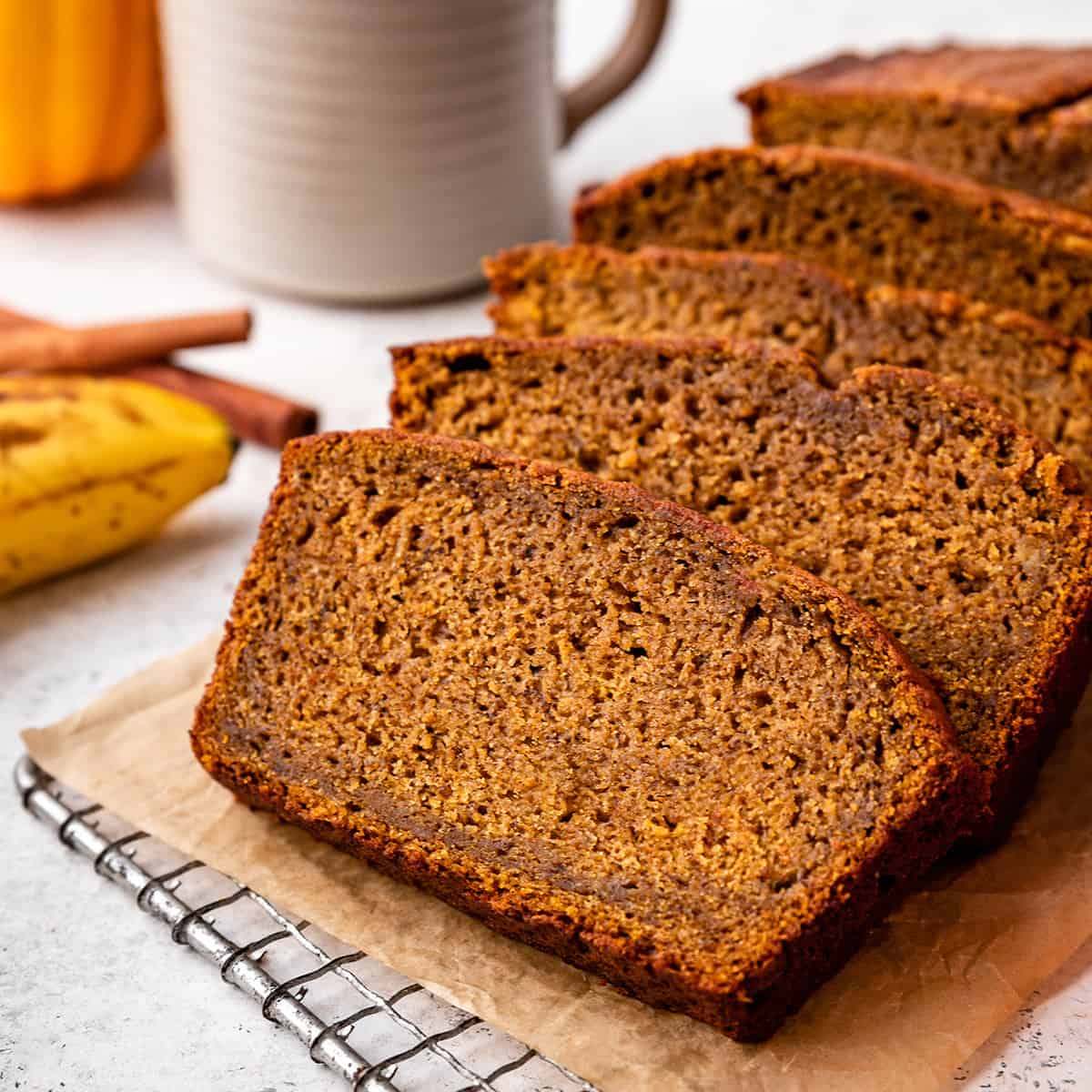 Joyful Pumpkin Banana Bread