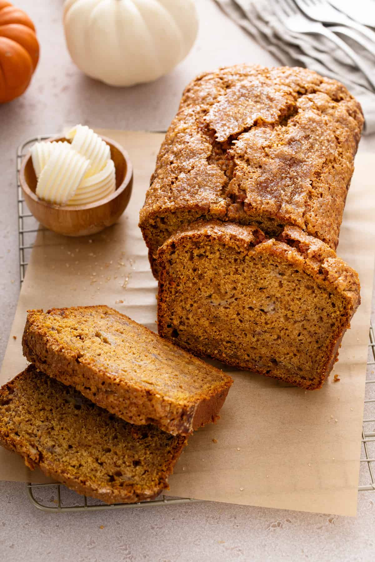 Pumpkin Banana Bread with Brown Sugar