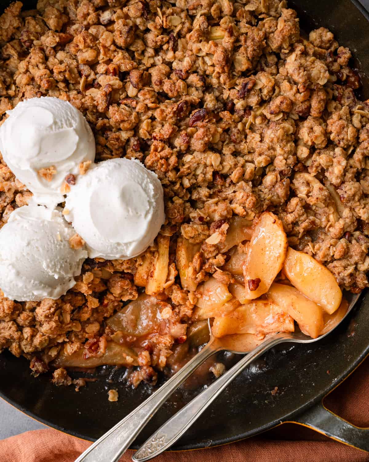 Decadent Vegan Apple Crisp