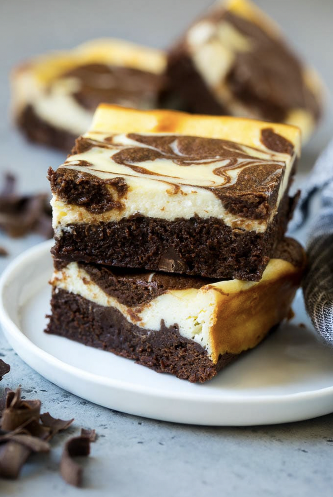 Cream Cheese Swirled Brownies