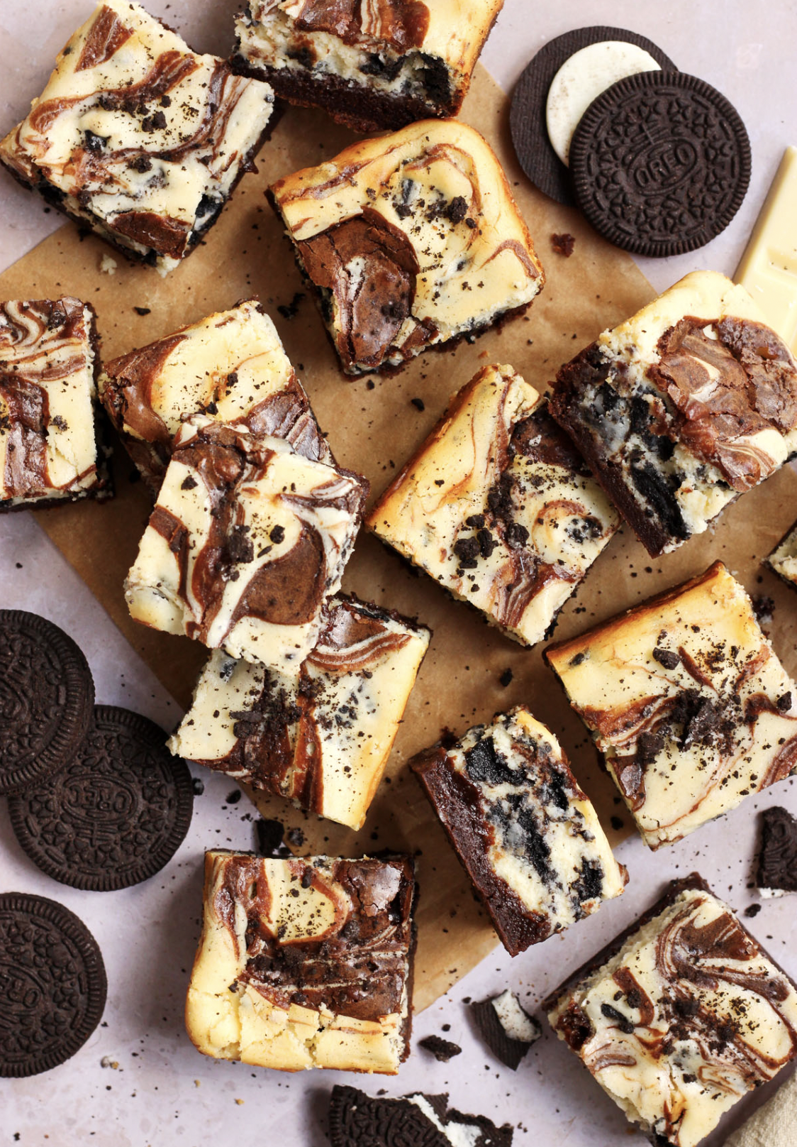 Oreo Cheesecake Brownies