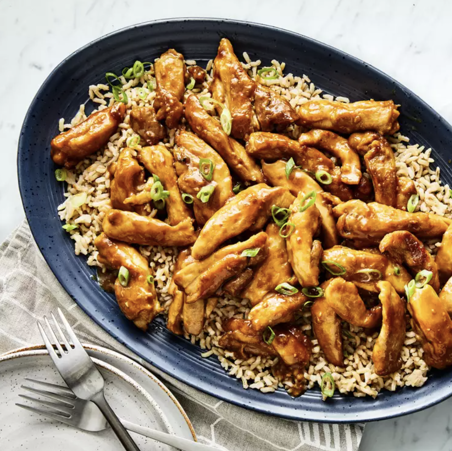 One-Skillet Bourbon Chicken