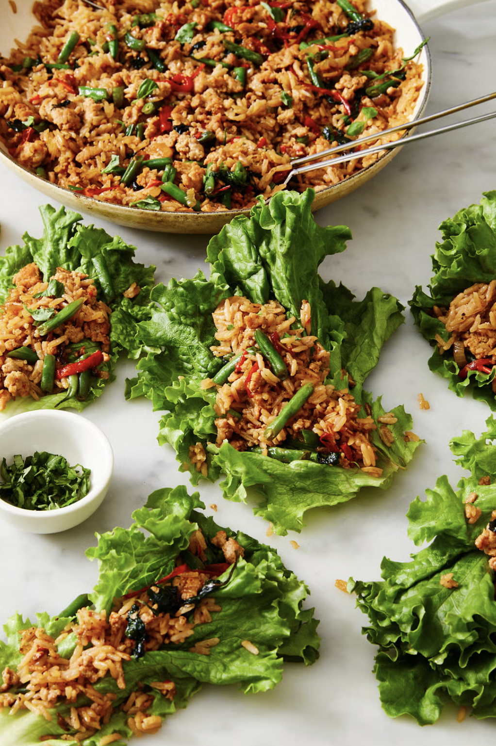 Creamy Thai Basil Chicken Skillet