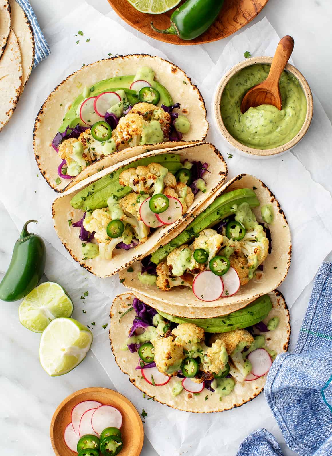 Spicy Cauliflower Tacos