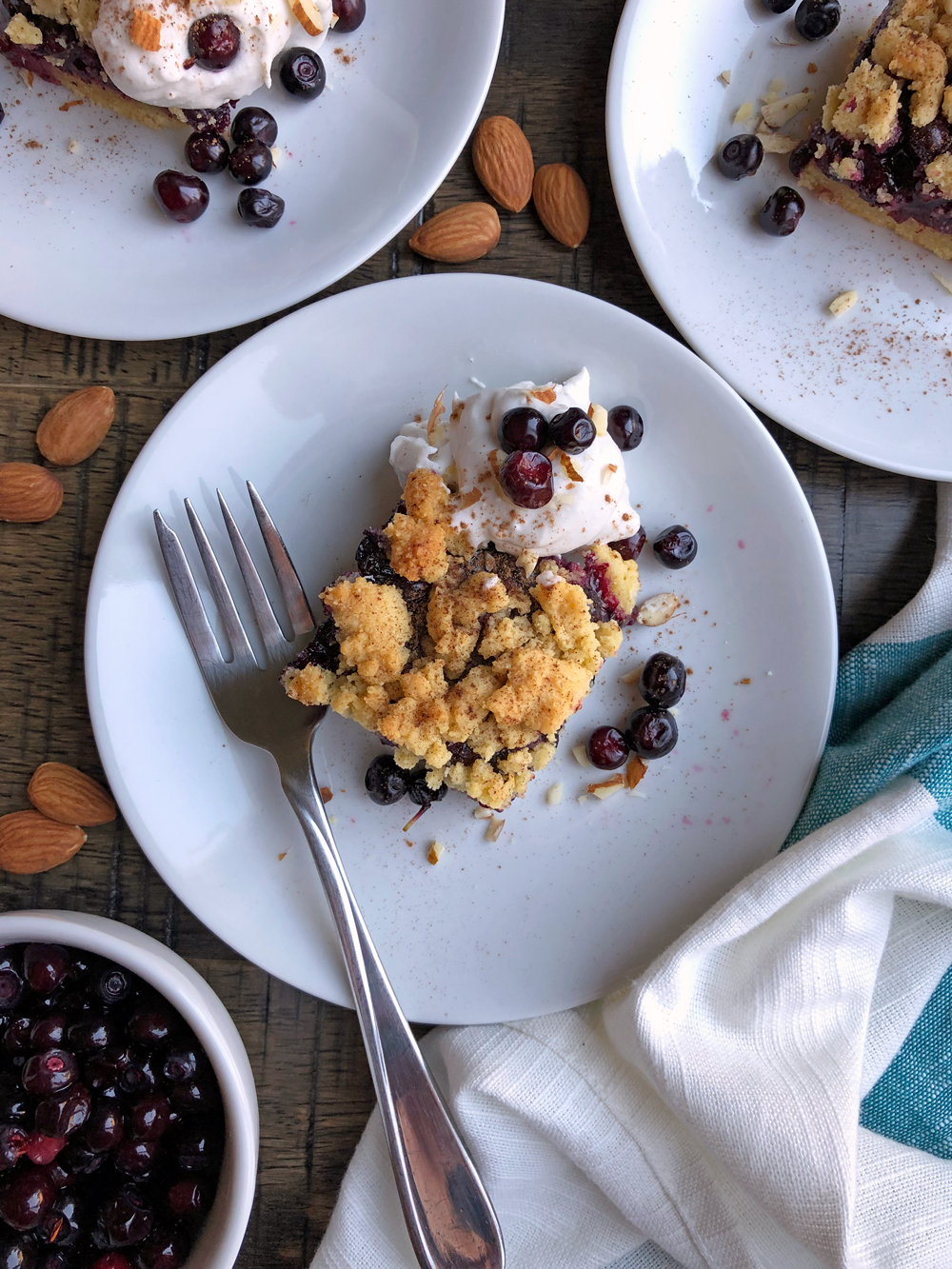 Huckleberry Crumb Bars