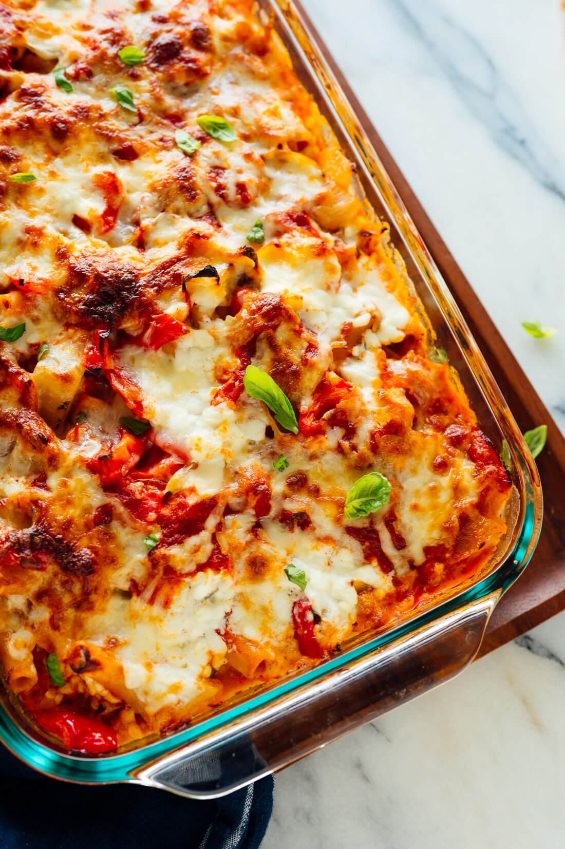 Baked Ziti with Ricotta Cheese and Roasted Vegetables