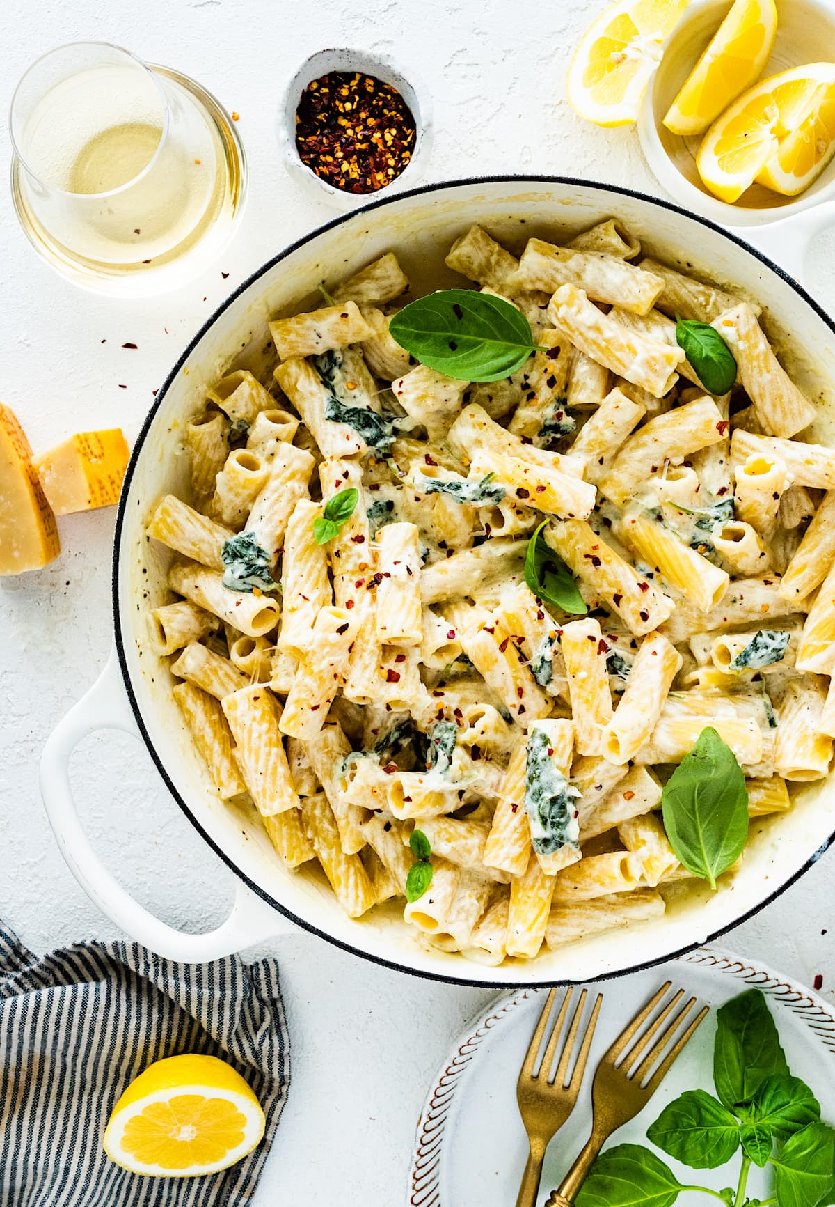 Lemon Garlic Ricotta Orzo