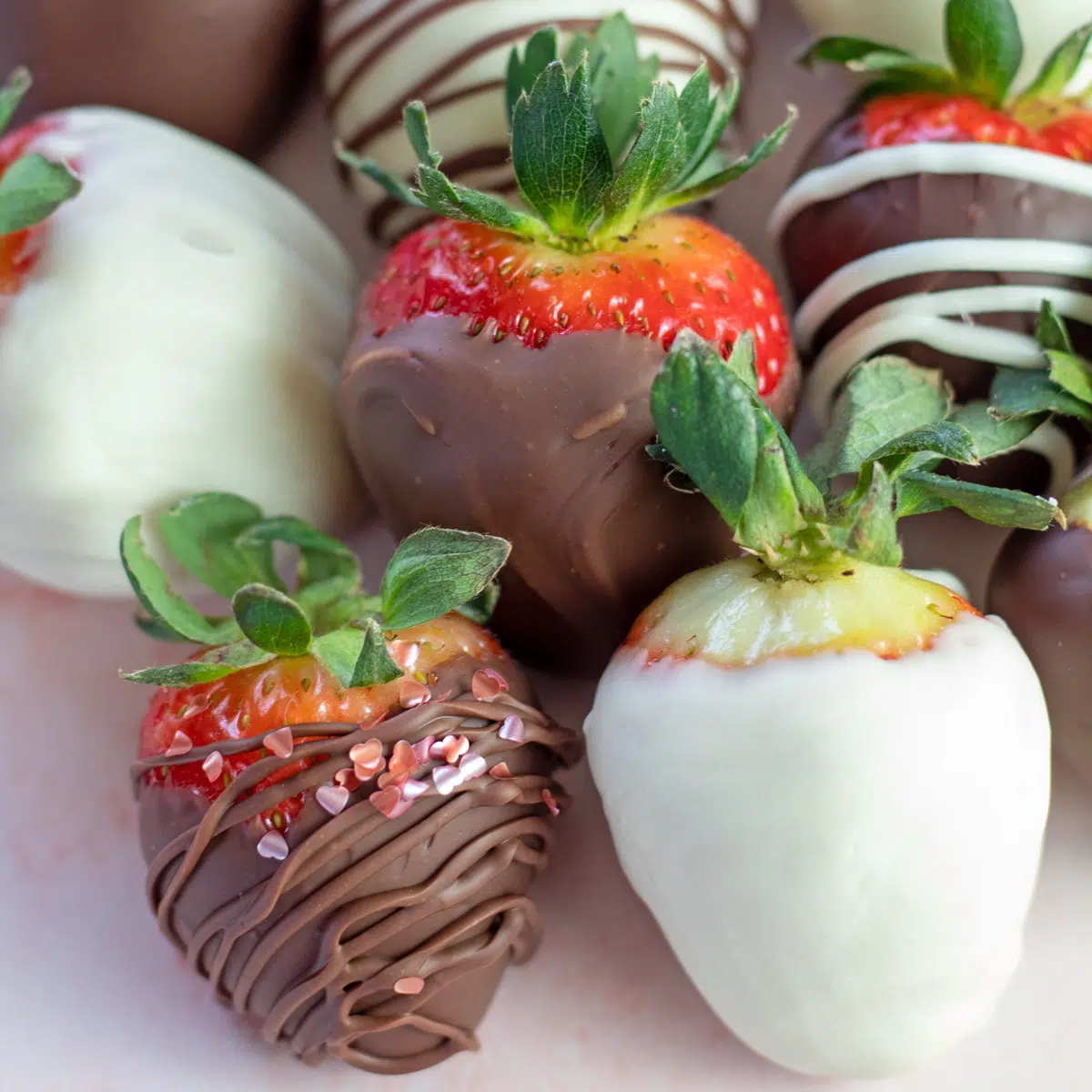 Romantic Milk Chocolate-Covered Strawberries for Valentine's Day
